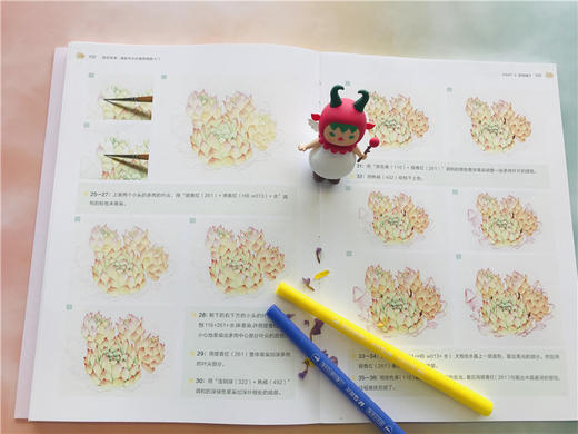 莳花弄草：清新风水彩植物插画入门  9787568057387 华中科技大学出版社 商品图8