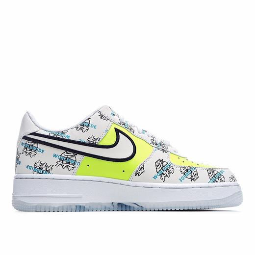 Nike Air Force 1 “Worldwide”Black/Flash Crimson-Green 世界版图 日文限定空军一号 CK7213-001 商品图1