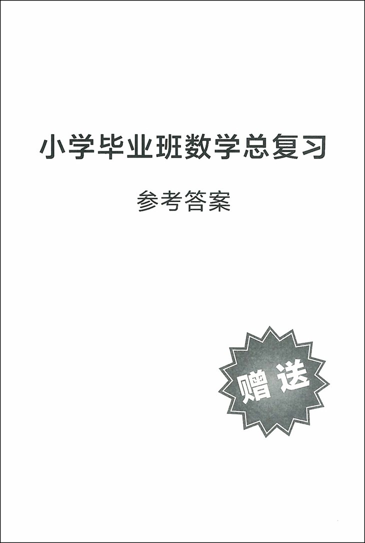 小学毕业班 数学总复习 知识点精析 测试卷精练 宁波出版社