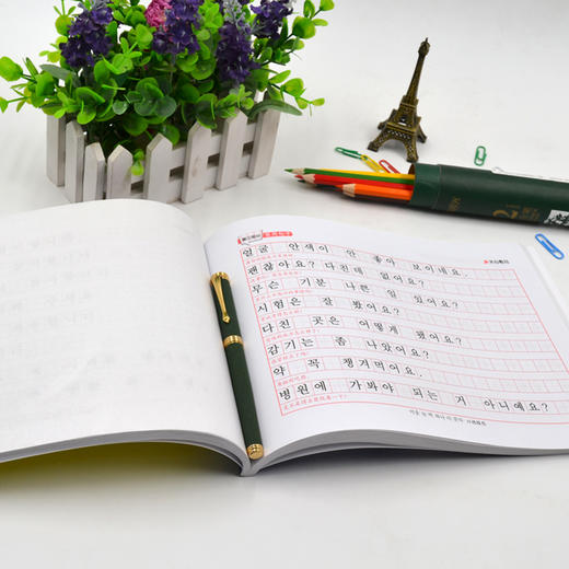 零起点 标准韩语手写体临摹字帖 入门必备 商品图3
