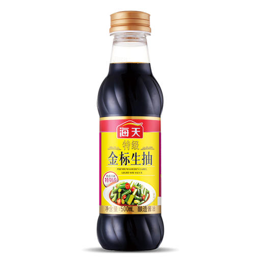 海天特级金标生抽（500mL/瓶） 商品图0