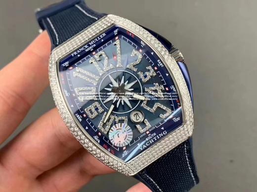 （升级）ZF蔚蓝之作—— 法兰克，法穆兰MEN'S COLLECTION系列V45游艇腕表优雅蓝色魅影 扬帆展航！ 【精彩细节】 1.腕表尺寸45毫米。微弧式枕型表壳优雅贴手，表壳由内外八个配件组合一 商品图10