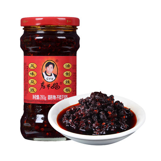 老干妈风味豆豉油辣椒（280g/瓶） 商品图0