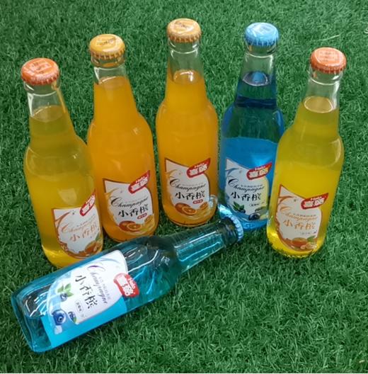 喜璐小香槟香橙味、橘子味、蓝莓味碳酸饮料330ml*3瓶（新货） 商品图0