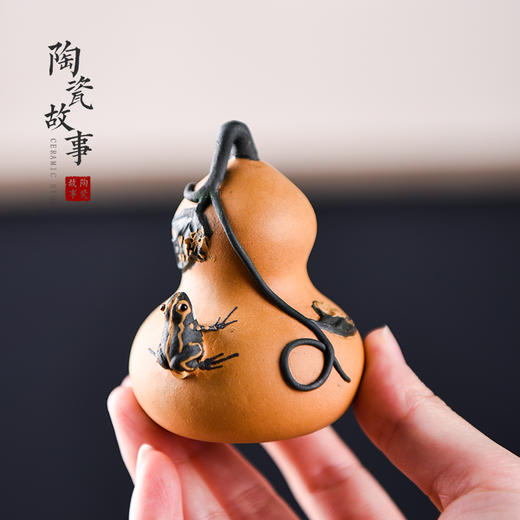 茶道配件-茶宠-紫砂喷水青蛙茶宠 商品图2