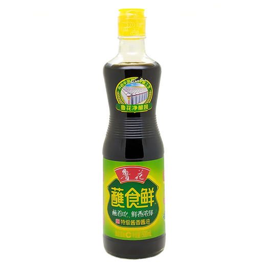 鲁花蘸食鲜特级酱香酱油（500mL/瓶） 商品图0