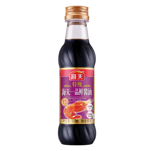海天特级一品鲜酱油（500mL/瓶） 商品图0