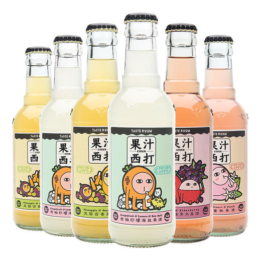 Tasteroom精酿啤酒6瓶装｜汁西打水果发酵鸡尾酒6瓶荔枝凤梨桃柚 商品图7