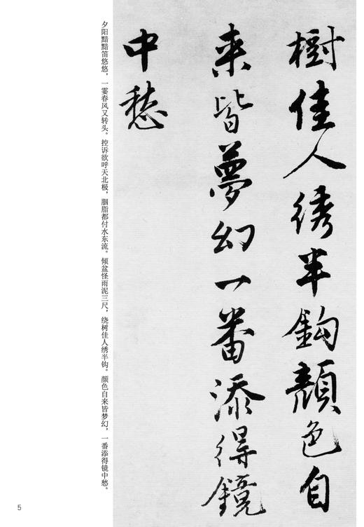 历代碑帖法书选·唐寅落花诗册（修订版） 商品图4