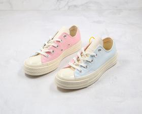 匡威 高低帮 环保粉蓝色 环保拼色 马卡龙撞色 Converse 推出全新 Tri-Panel Renew 系列】张艺兴同款 🌵Size ：35-44