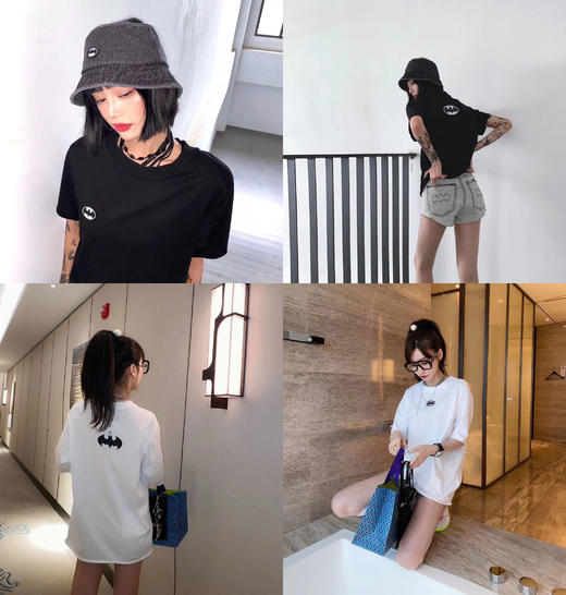 点此购买 SMFK×蝙蝠侠男女款短袖t恤 曾150036 商品图0