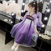 HGY-82078星空玉兔汉服 传统绣花玉兔刺绣古装齐胸襦裙 商品缩略图3