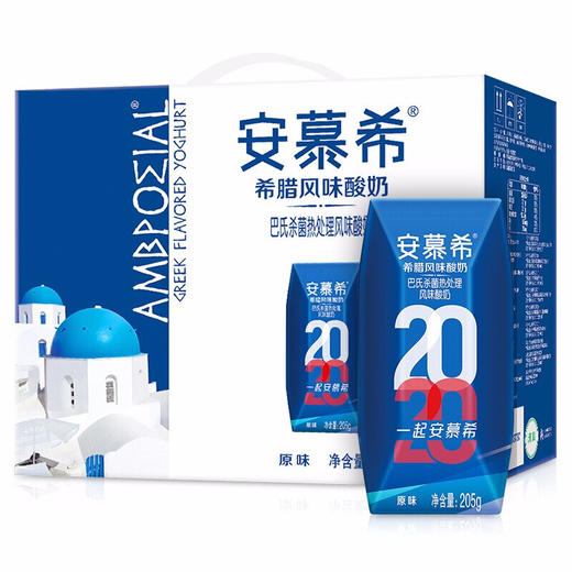 伊利安慕希风味酸奶原味（205g*12/提） 商品图0