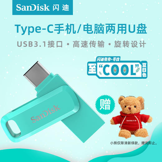 闪迪SanDisk手机u盘256g优盘手机电脑两用正版高速安卓otg系统U盘 商品图0