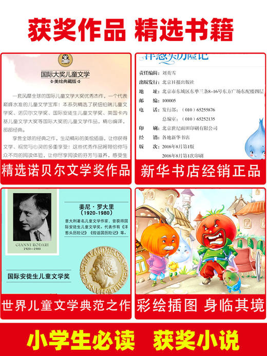 国际大奖儿童文学读物获奖小说全套10册小学生必读课外书籍 商品图1