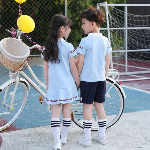 MMX-PPX501新款纯棉男女中小学生英伦风班服连衣裙 商品图3