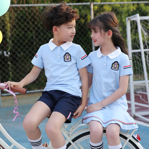 MMX-PPX501新款纯棉男女中小学生英伦风班服连衣裙 商品图1