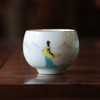 【茶杯/品茗杯】二梅仕女杯官窑瓷主人杯纯手工手绘 商品缩略图1