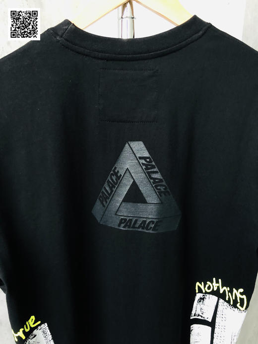 三角图腾 Palace x Anarchic Adjustment 20ss Nothing Is True 联名Tee黑色 S-XL  男女同款 商品图2
