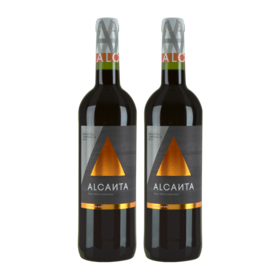 【双支特惠装】西班牙原瓶进口红酒 奥肯特红葡萄酒 Alcanta red 375ml*2
