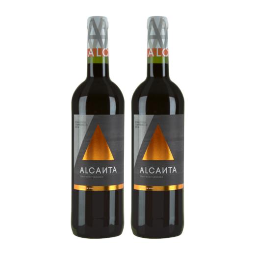 【双支特惠装】西班牙原瓶进口红酒 奥肯特红葡萄酒 Alcanta red 375ml*2 商品图0