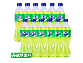可口可乐芬达苹果味汽水500ml*1瓶（新货）