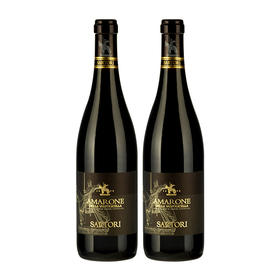 【双支特惠装】赛丽塔埃玛红葡萄酒Sartori Amarone della Valpolicella  750ml*2