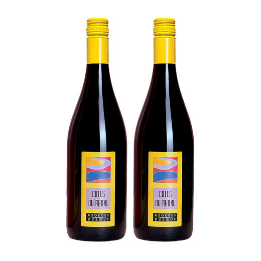 【双支特惠装】乔治杜博夫-隆河谷红葡萄酒 Georges Duboeuf Cotes du Rhone 375ml*2 商品图0