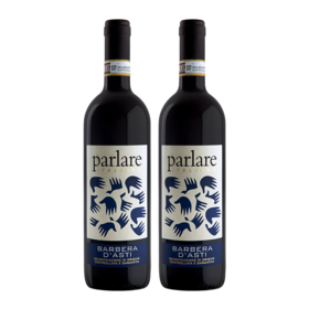 【双支特惠装】意大利原瓶进口红酒 派拉雷巴贝拉迪斯干红葡萄酒Parlare Barbera d'Asti 750ml*2