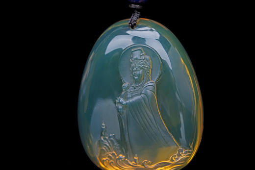 妈祖 · 墨西哥蓝珀高蓝吊坠 商品图1