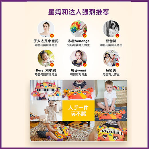 Btoys比乐大嘴猫琴电子琴初学钢琴儿童音乐启蒙玩具1岁 商品图4