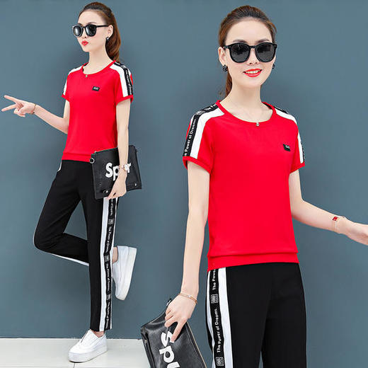 WH-191l9316夏季新款时尚休闲两件套 商品图1