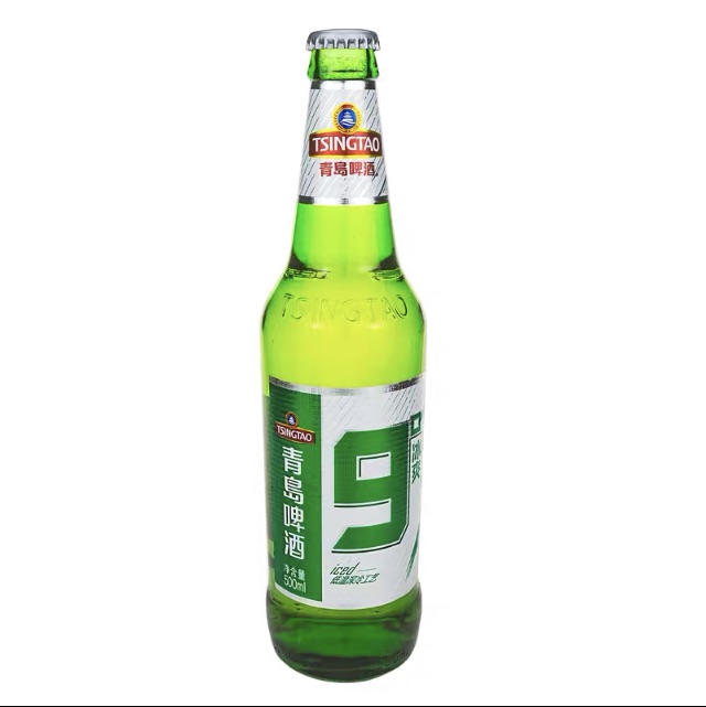 青岛啤酒9度冰爽500毫升/瓶12/箱