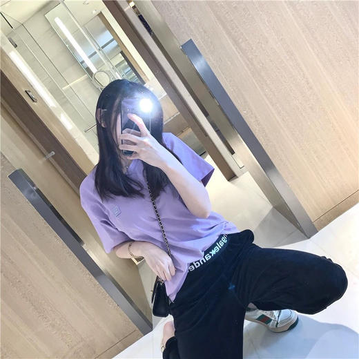 定织定染香芋紫色短袖T恤70102 商品图5