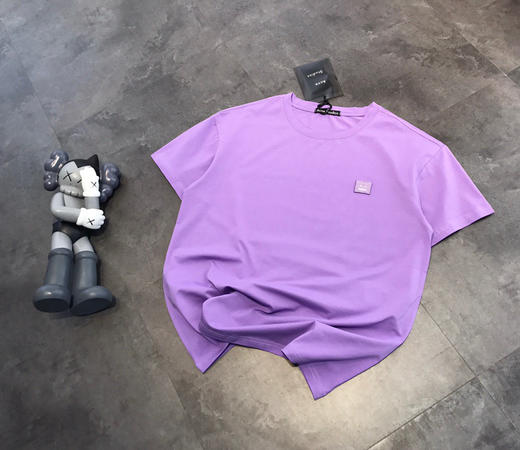 定织定染香芋紫色短袖T恤70102 商品图3