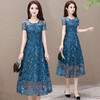 YW-XQD-YMJ06B新款修身时尚收腰阔太太气质高贵蕾丝连衣裙 商品缩略图2