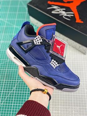 Nike Air Jordan 4 WNTR"Loyal Blue"迈克尔·乔丹AJ4代中帮复古休闲运动文化篮球鞋“小阿姆黑蓝毛巾公牛”CQ9597-401 尺码：36-46