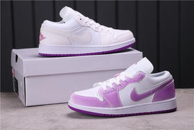 乔丹/Air Jordan AJ1 aj1 乔丹1代 乔1 乔丹1代低帮系列 Air Jordan 1 Low “Court Purple” 货号：555112-iD 乔1低帮紫外变色白紫