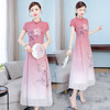 XFFS-9303新款旗袍连衣裙夏季中国民族风裙子 商品缩略图4