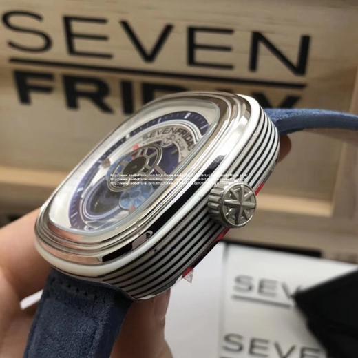 Sevenfriday 型号P3/06，独具匠心的船木甲板风格木质动态环，充满海风气息，海锚形状的时间标识与罗盘形状的表盘设计，细节之处彰显航海元素。47*47mm表径，科技木壳圈，材质工艺创意真心让 商品图3