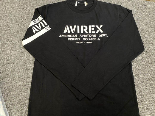 Avirex飞行员服必搭。长袖T恤！剪标正品 商品图1
