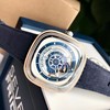 Sevenfriday 型号P3/06，独具匠心的船木甲板风格木质动态环，充满海风气息，海锚形状的时间标识与罗盘形状的表盘设计，细节之处彰显航海元素。47*47mm表径，科技木壳圈，材质工艺创意真心让 商品缩略图11