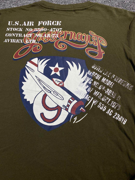 军潮！Avirex美军官方供应商！空军主题长袖T恤！标全。正品保真。 商品图6