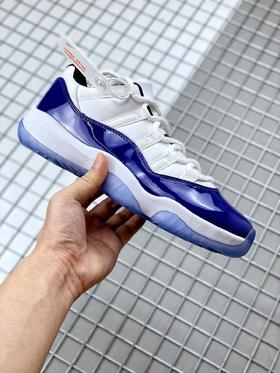 Air Jordan 11 Low WMNS “Concord”aj11康扣低帮白蓝漆皮  货号：AH7860–100 SIZE：36-46