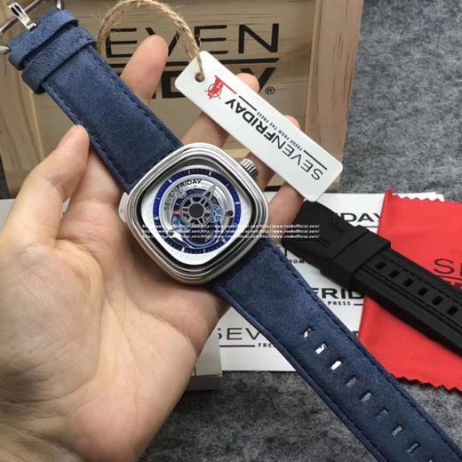 Sevenfriday 型号P3/06，独具匠心的船木甲板风格木质动态环，充满海风气息，海锚形状的时间标识与罗盘形状的表盘设计，细节之处彰显航海元素。47*47mm表径，科技木壳圈，材质工艺创意真心让 商品图5