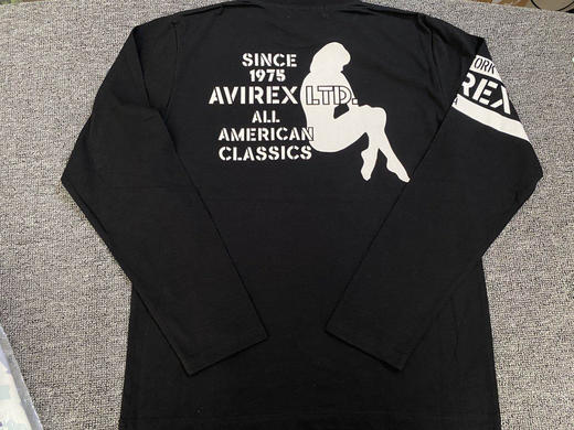 Avirex飞行员服必搭。长袖T恤！剪标正品 商品图0
