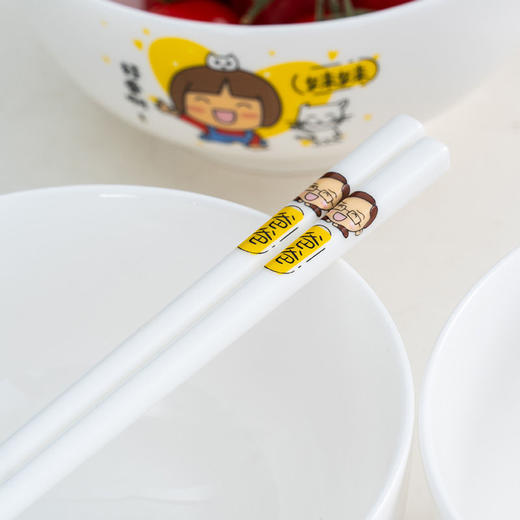 陶瓷筷子家用环保骨瓷防滑高强度防摔防霉个性创意专用亲子筷套装 商品图5