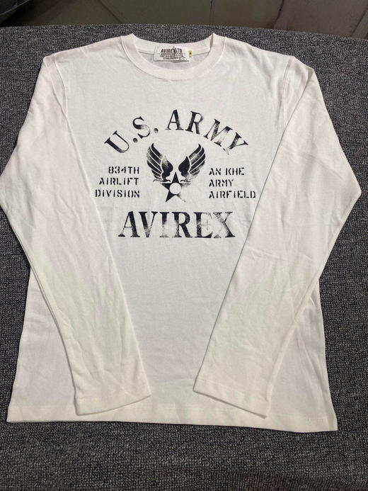 军潮！Avirex美军官方供应商！越战空骑兵主题！长袖T恤！标全！正版保真！ 商品图0