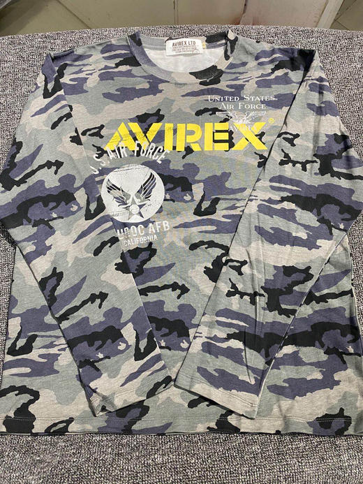 军潮！Avirex美军官方供应商！空军主题长袖T恤！标全。正品保真。 商品图7