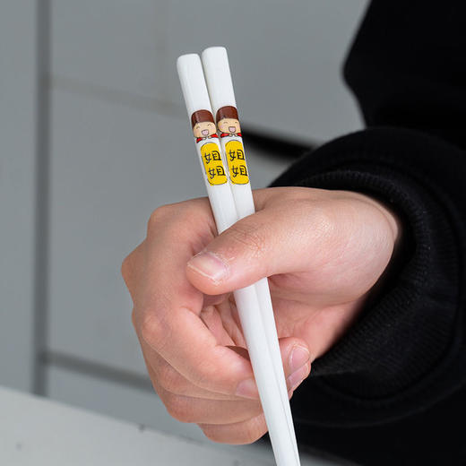 陶瓷筷子家用环保骨瓷防滑高强度防摔防霉个性创意专用亲子筷套装 商品图3